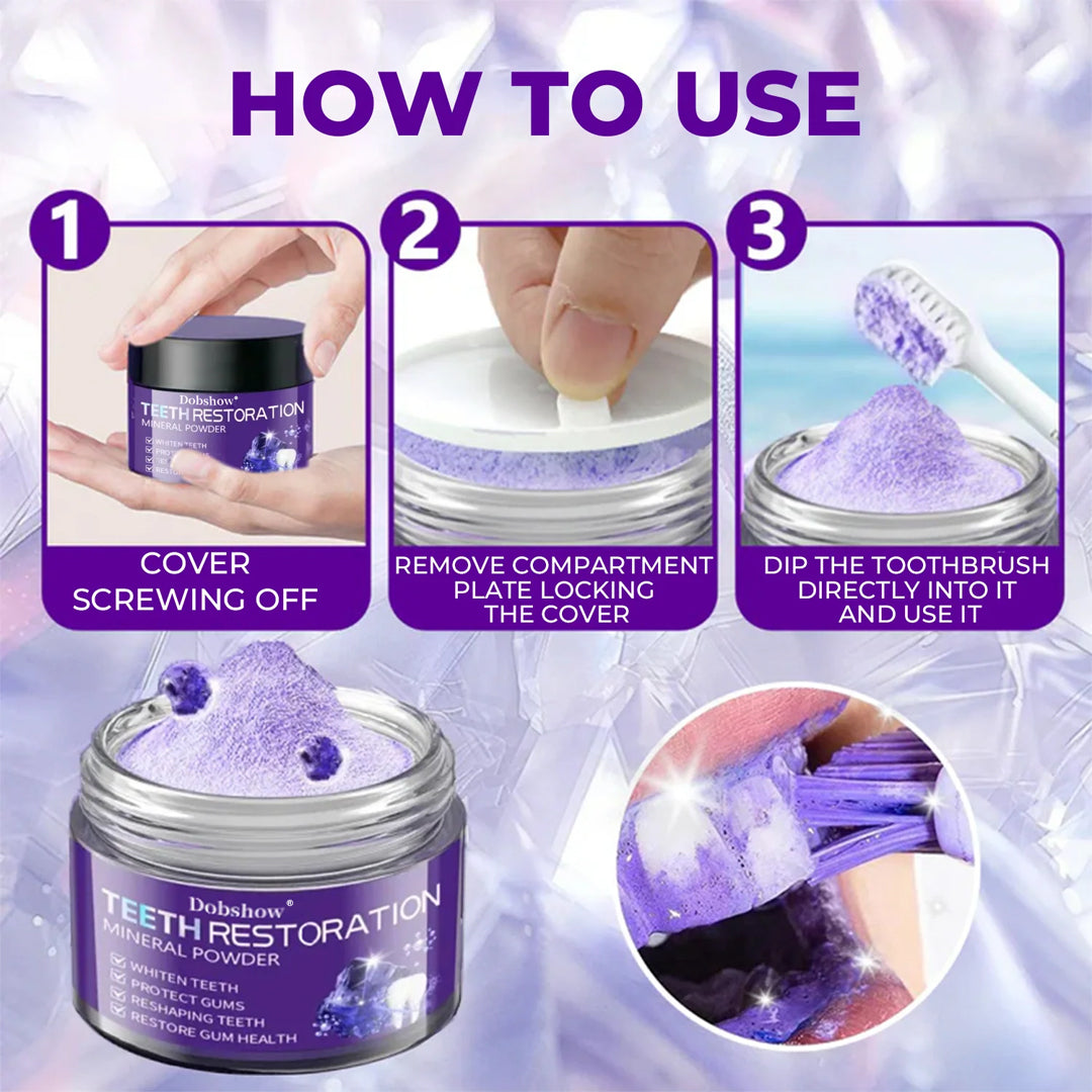🦷Dobshow® Dental Repair Mineral Powder >> 🔥Buy 1 Get 1 Free🔥