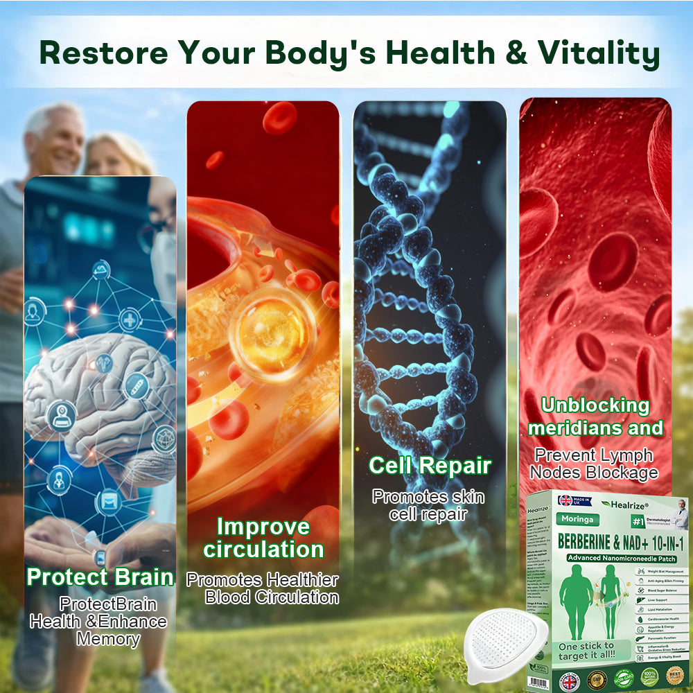 🇺🇸 𝐎𝐟𝐟𝐢𝐜𝐢𝐚𝐥 𝐔𝐒 𝐒𝐭𝐨𝐫𝐞 | 🧑‍⚕️🩺 𝐇𝐞𝐚𝐥𝐫𝐢𝐳𝐞® Moringa · Berberine × NAD+ 𝟏𝟎-𝐢𝐧-𝟏 𝐀𝐝𝐯𝐚𝐧𝐜𝐞𝐝 𝐍𝐚𝐧𝐨 𝐌𝐢𝐜𝐫𝐨𝐧𝐞𝐞𝐝𝐥𝐞 𝐏𝐚𝐭𝐜𝐡 — 𝐎𝐧𝐜𝐞 𝐃𝐚𝐢𝐥𝐲, 𝐕𝐢𝐬𝐢𝐛𝐥𝐞 𝐑𝐞𝐬𝐮𝐥𝐭𝐬 𝐢𝐧 𝟕 𝐃𝐚𝐲𝐬