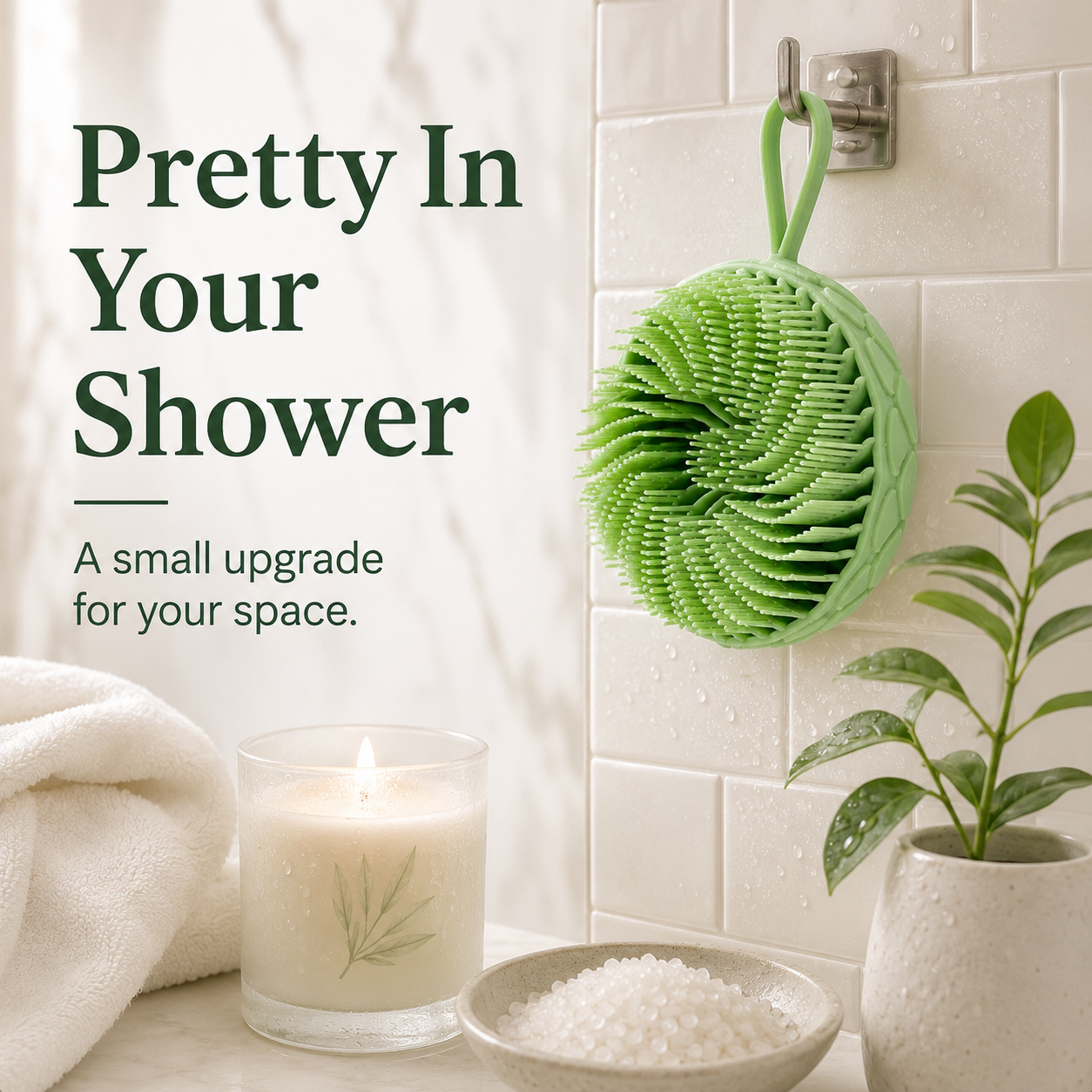 MCOIKY® Lotus Silicone Dual-Sided Bath Brush