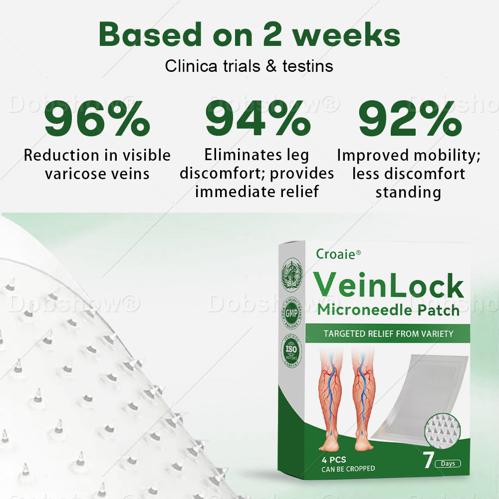 🎁𝙇𝙞𝙢𝙞𝙩𝙚𝙙-𝙩𝙞𝙢𝙚 𝙊𝙛𝙛𝙚𝙧🎁Croaie® VeinLock Microneedle Patch