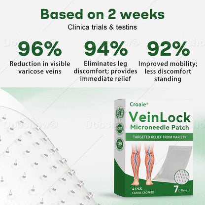 🎁𝙇𝙞𝙢𝙞𝙩𝙚𝙙-𝙩𝙞𝙢𝙚 𝙊𝙛𝙛𝙚𝙧🎁Croaie® VeinLock Microneedle Patch