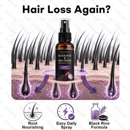 Dobshow® Black Rice & Red Onion Hair Growth Spray