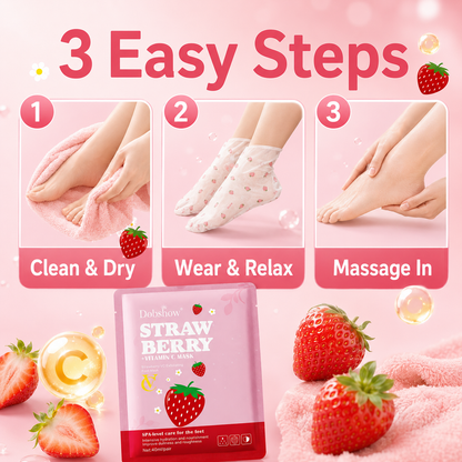Dobshow® Strawberry + Vitamin C Foot Mask