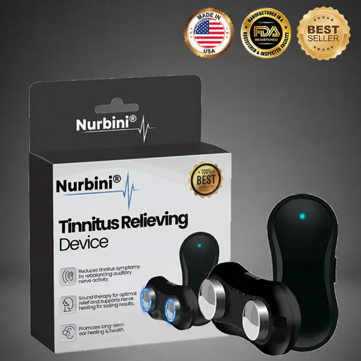 Nurbini® 💓HAPPY 2026💓 Tinnitus Relieving Device