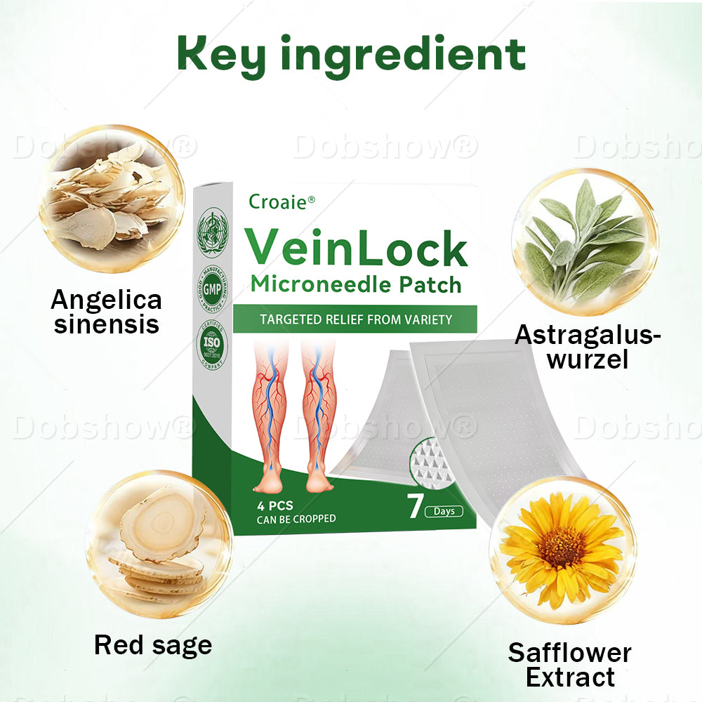 🎁𝙇𝙞𝙢𝙞𝙩𝙚𝙙-𝙩𝙞𝙢𝙚 𝙊𝙛𝙛𝙚𝙧🎁Croaie® VeinLock Microneedle Patch