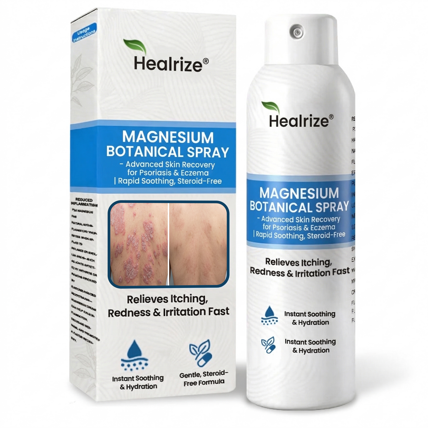 ✨Healrize® Magnesium Botanical Spray – Advanced Skin Recovery for Psoriasis & Eczema | Rapid Soothing, Steroid-Free