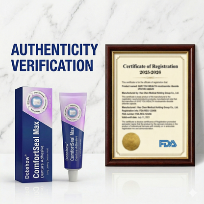 👨‍⚕️Dobshow® ComfortSeal Max Denture Adhesive—🦷96-hour long-lasting, heat adaptive technology