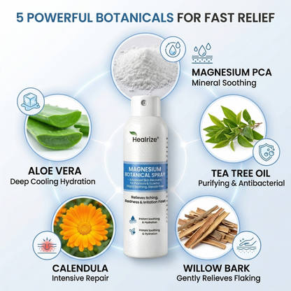 ✨Healrize® Magnesium Botanical Spray – Advanced Skin Recovery for Psoriasis & Eczema | Rapid Soothing, Steroid-Free