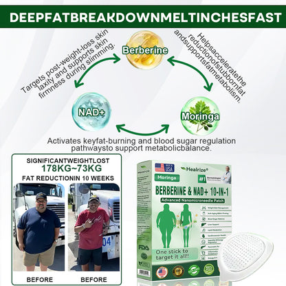 🇺🇸 𝐎𝐟𝐟𝐢𝐜𝐢𝐚𝐥 𝐔𝐒 𝐒𝐭𝐨𝐫𝐞 | 🧑‍⚕️🩺 𝐇𝐞𝐚𝐥𝐫𝐢𝐳𝐞® Moringa · Berberine × NAD+ 𝟏𝟎-𝐢𝐧-𝟏 𝐀𝐝𝐯𝐚𝐧𝐜𝐞𝐝 𝐍𝐚𝐧𝐨 𝐌𝐢𝐜𝐫𝐨𝐧𝐞𝐞𝐝𝐥𝐞 𝐏𝐚𝐭𝐜𝐡 — 𝐎𝐧𝐜𝐞 𝐃𝐚𝐢𝐥𝐲, 𝐕𝐢𝐬𝐢𝐛𝐥𝐞 𝐑𝐞𝐬𝐮𝐥𝐭𝐬 𝐢𝐧 𝟕 𝐃𝐚𝐲𝐬