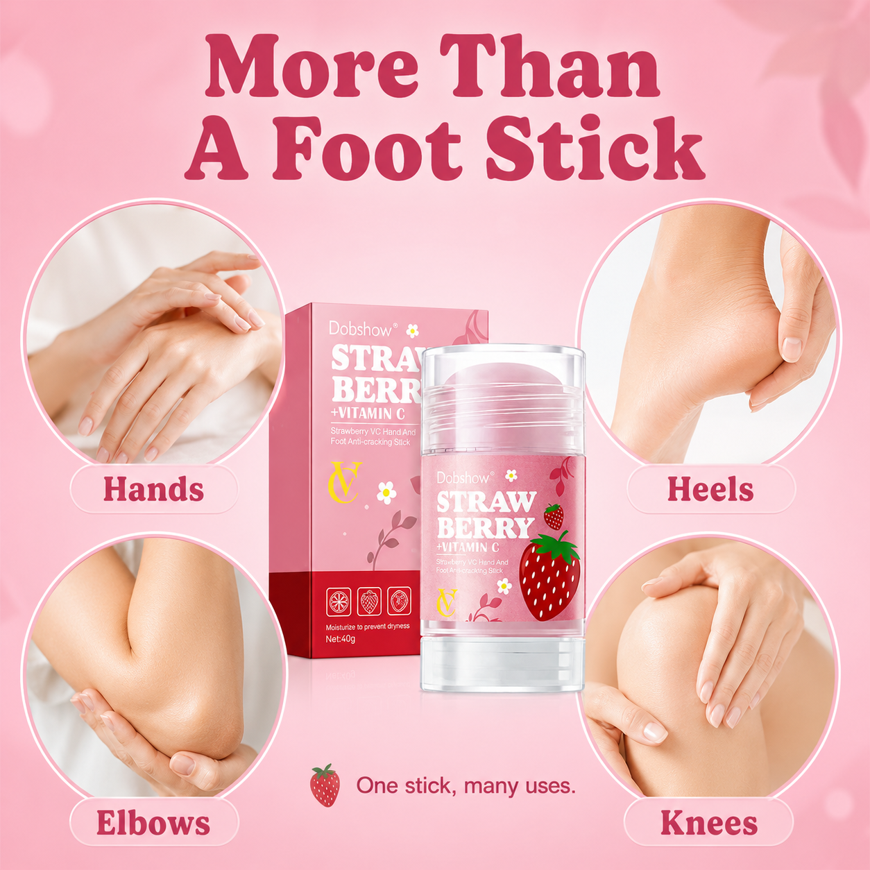 Dobshow® Strawberry Vitamin C Hand & Foot Moisturizing Stick