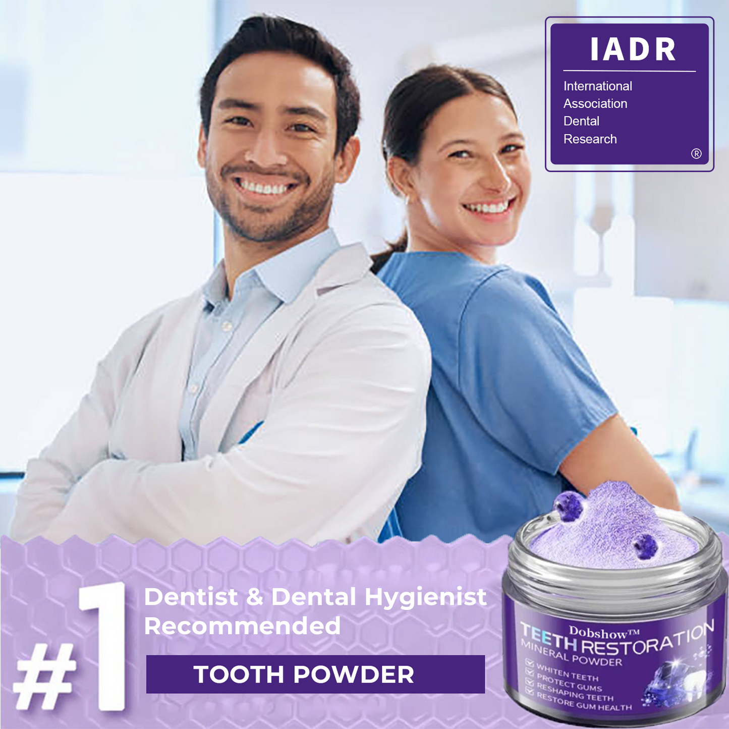 🦷Dobshow™ Dental Repair Mineral Powder >>🔥 1 + 1 Offer🔥