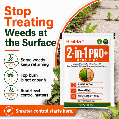 🏆𝘂𝘀 𝙊𝙛𝙛𝙞𝙘𝙞𝙖𝙡 𝙎𝙩𝙤𝙧𝙚 | Healrize® Advanced 2-in-1 Pro+ Herbicide | Upgraded Formula for 6-Hour Rapid Kill, Root Eradication & Destroys Glyphosate-Resistant Weeds