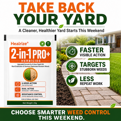 🏆𝘂𝘀 𝙊𝙛𝙛𝙞𝙘𝙞𝙖𝙡 𝙎𝙩𝙤𝙧𝙚 | Healrize® Advanced 2-in-1 Pro+ Herbicide | Upgraded Formula for 6-Hour Rapid Kill, Root Eradication & Destroys Glyphosate-Resistant Weeds