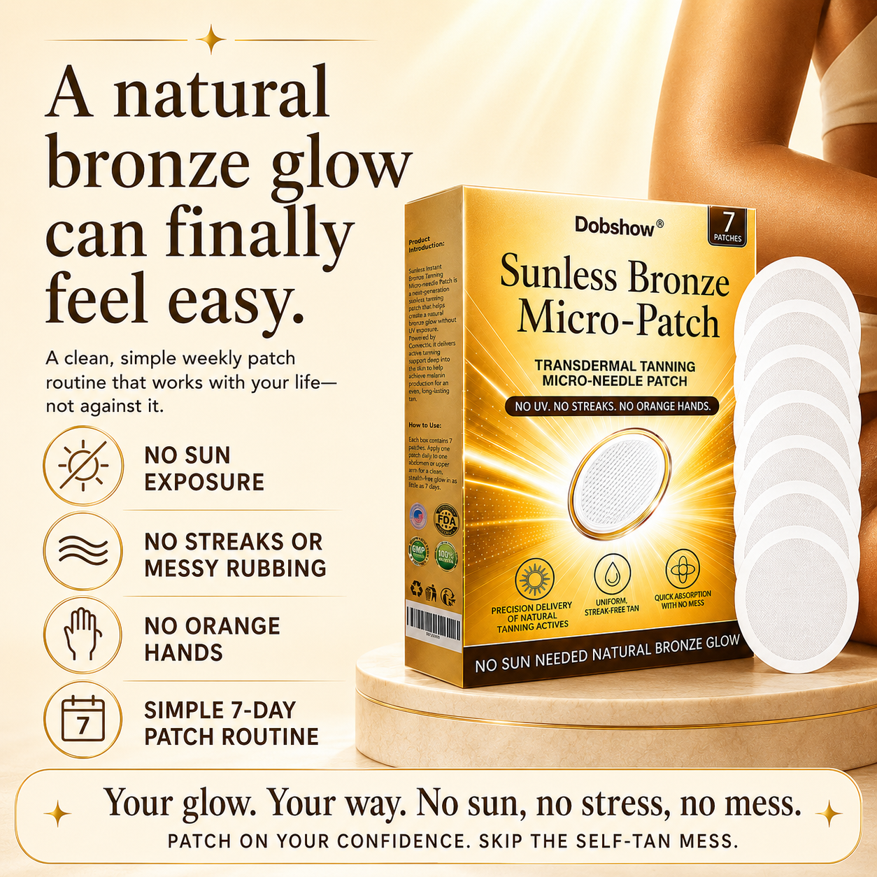 Dobshow® Sunless Bronze Micro-Patch