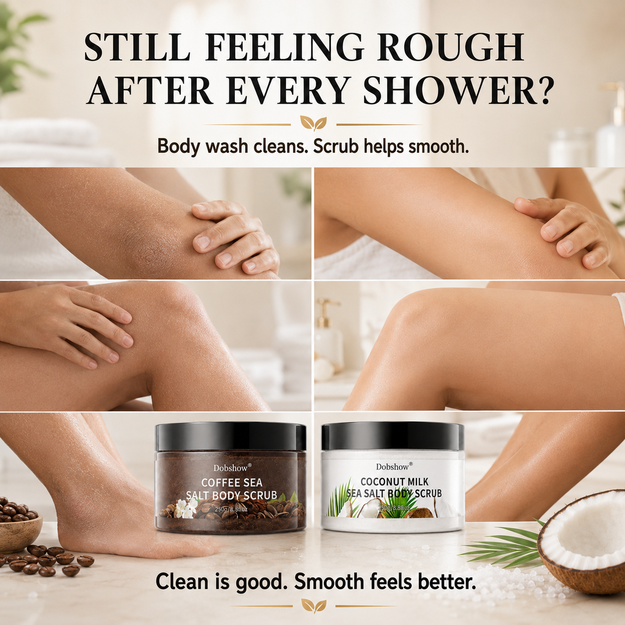 Dobshow® Sea Salt Body Scrub Duo
