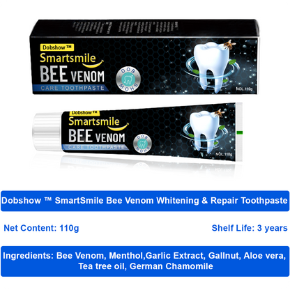 🦷 Dobshow™ SmartSmile Bee Venom Whitening & Repair Toothpaste