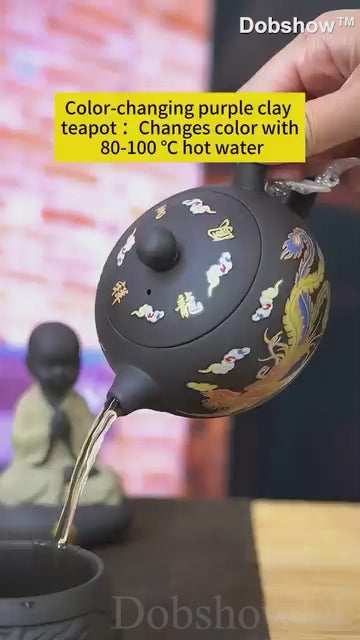 Color Changing Dragon & Phoenix Teapot